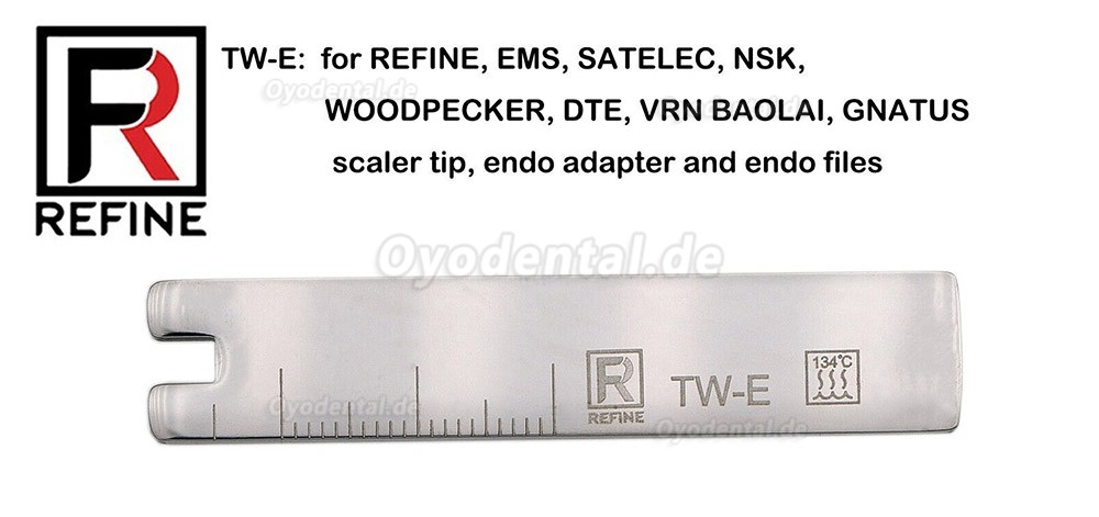 Refine TW-E/TW-A 2-teiliges Ultraschall Scaler Spitzen Drehmomentschl&uuml;ssel kompatibel mit SATELEC REFINE EMS